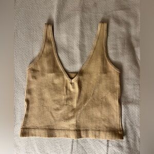 Beige crop top